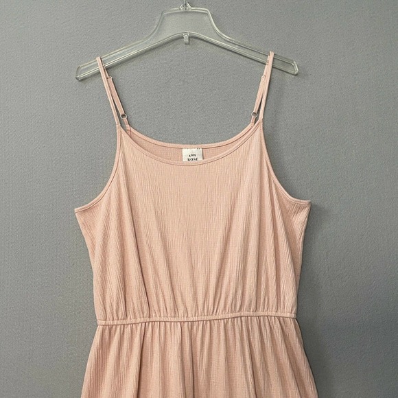 Knox Rose Sleeveless Tiered Pink Summer Dress - Picture 2 of 11